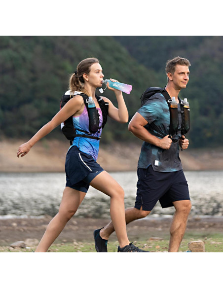 Botella de Agua Colapsable MARCHWAY 300ml Azul Púrpura