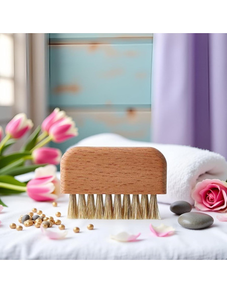 Cepillo de Uñas de Madera de Haya Natural Pxiryanlow