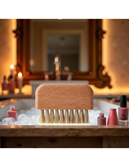 Cepillo de Uñas de Madera de Haya Natural Pxiryanlow