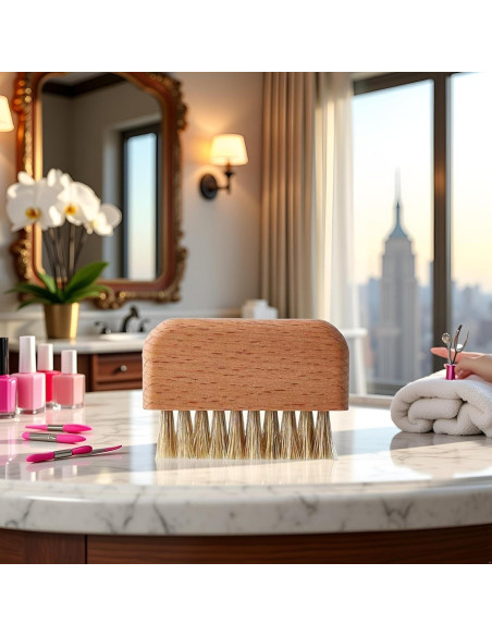 Cepillo de Uñas de Madera de Haya Natural Pxiryanlow