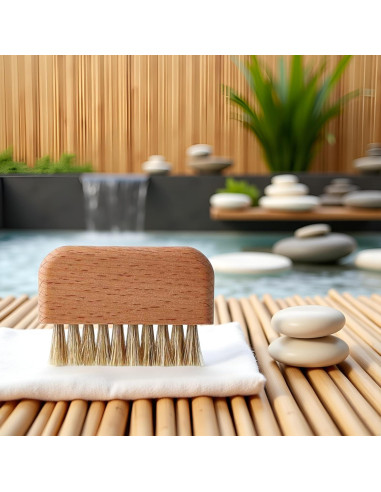 Cepillo de Uñas de Madera de Haya Natural Pxiryanlow
