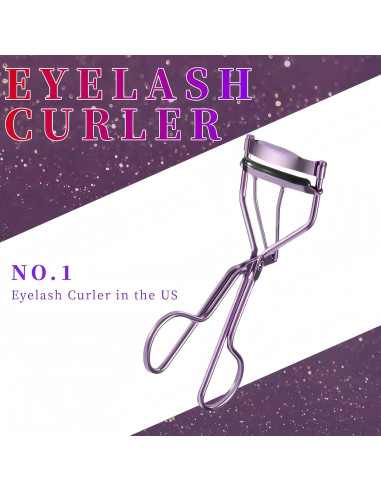Rizador de Pestañas Acavado Profesional Morado - Sin Pellizcos