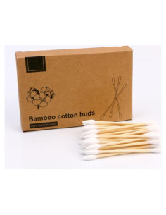 Hisopos de Algodón de Bambú Biodegradables - 100 Unidades