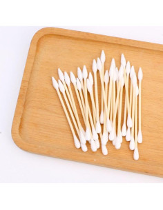 Hisopos de Algodón de Bambú Biodegradables - 100 Unidades 2