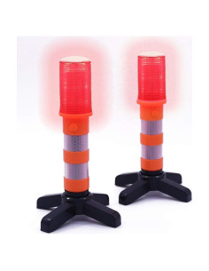 Baliza de Emergencia LED Aolyty 1250-S-R con Base Magnética