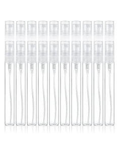 20 Mini Botellas de Spray Rellenables YBEATY 10 ml Vidrio