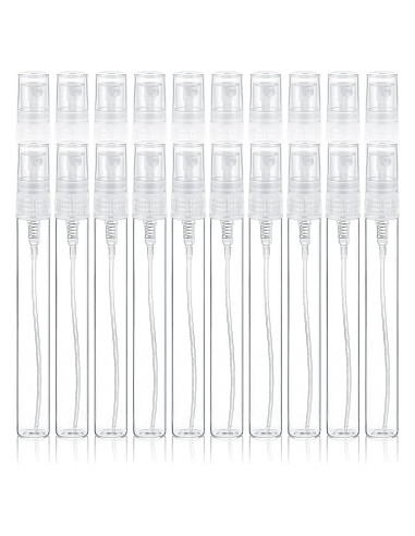 20 Mini Botellas de Spray Rellenables YBEATY 10 ml Vidrio