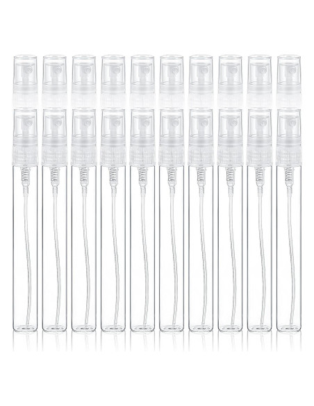 20 Mini Botellas de Spray Rellenables YBEATY 10 ml Vidrio