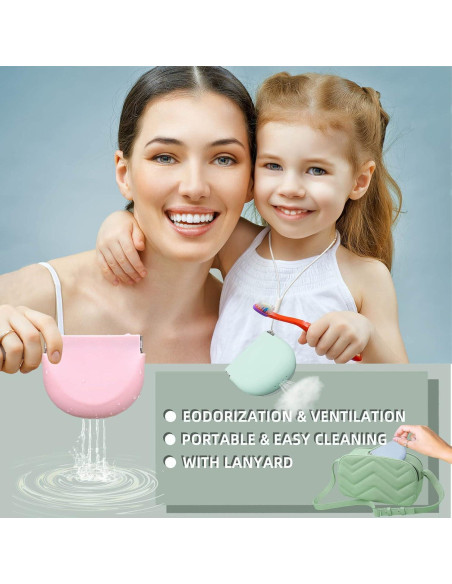 Caso de Retenedor de Silicona Morado Onbuwws 8.89x7.62cm