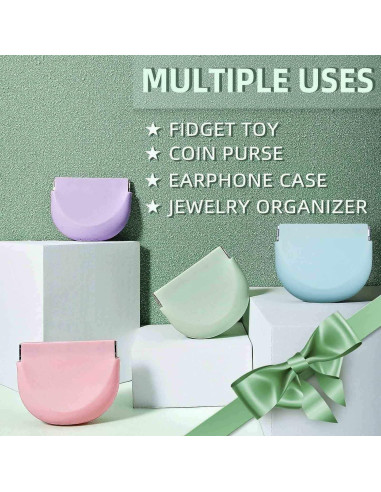 Caso de Retenedor de Silicona Morado Onbuwws 8.89x7.62cm