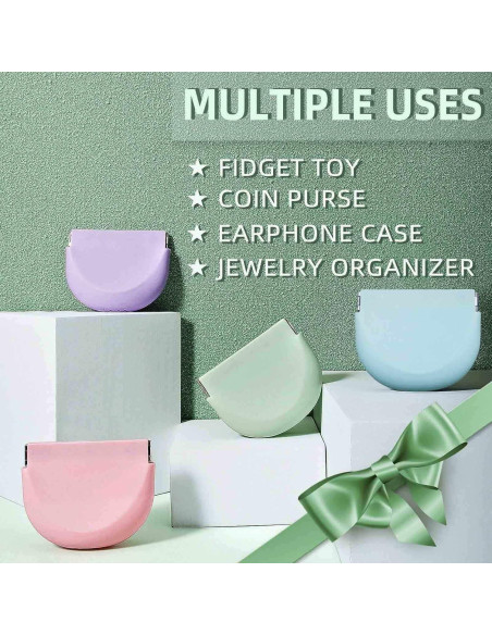 Caso de Retenedor de Silicona Morado Onbuwws 8.89x7.62cm