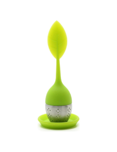 Infusor de Té Silicona LuckyStone con Bandeja de Goteo