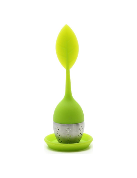 Infusor de Té Silicona LuckyStone con Bandeja de Goteo