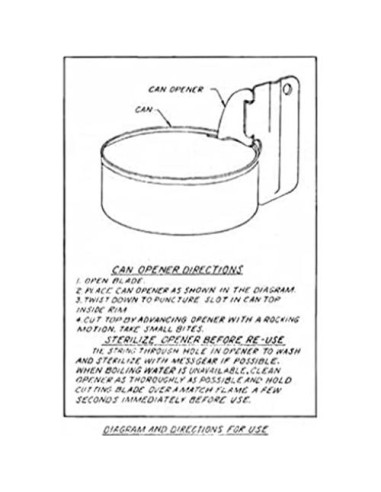 Abrelatas US Shelby P-38 y P-51 Acero Inoxidable 3.81 y 5.08 cm