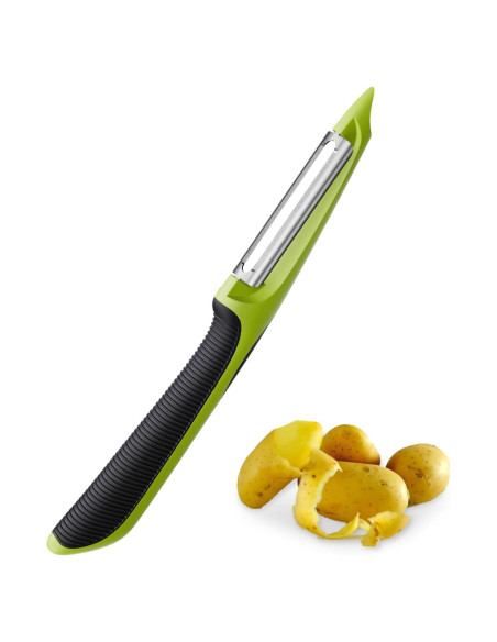 Pelador de Verduras TOAXUUL Ergonómico Antideslizante Verde