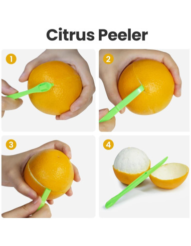 Pelador de Verduras TOAXUUL Ergonómico Antideslizante Verde