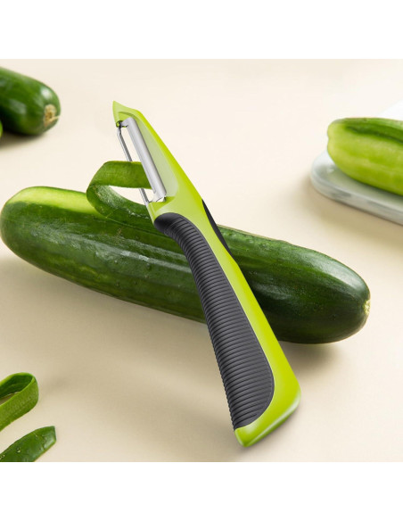 Pelador de Verduras TOAXUUL Ergonómico Antideslizante Verde