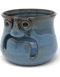 Separador de Huevos Cerámico Hecho a Mano MudWorks Azul 2