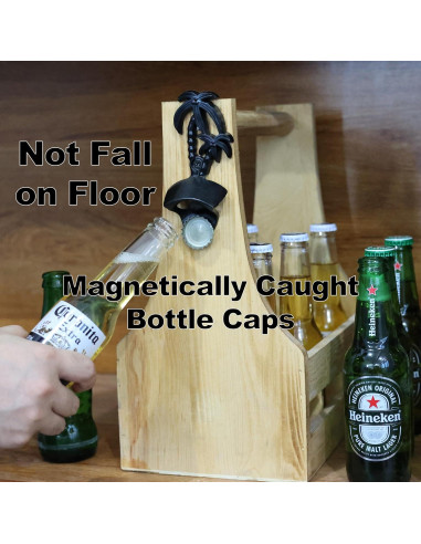 Abrebotellas Magnético de Pared Jumiok Negro 12.45x5.46cm