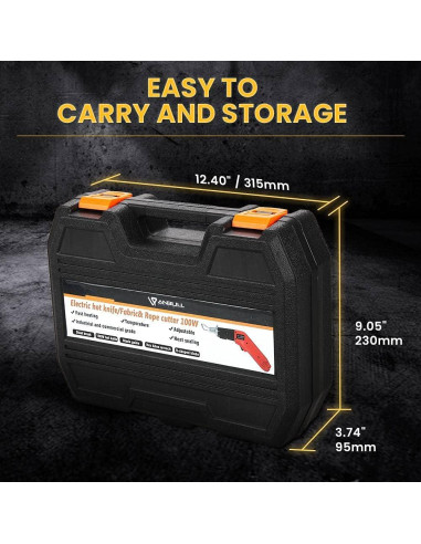 Cortador de Tela Eléctrico Anbull 100W con Cuchilla Ajustable