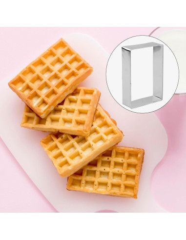 Juego de 5 Cortadores de Galletas Rectangulares PEUTIER Acero Inoxidable