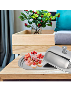 Caja de Mantequilla Acero Inoxidable Tomotato 16x12x5cm 2