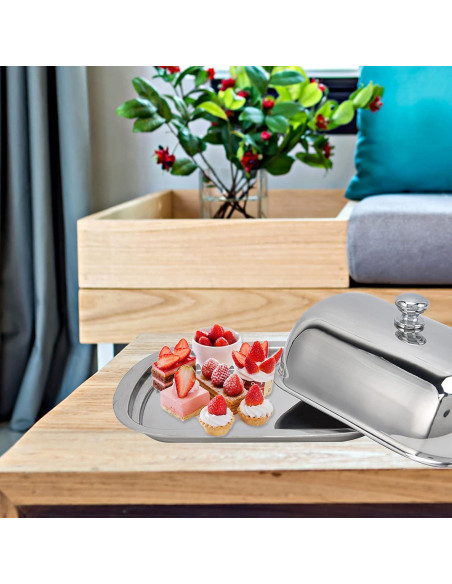 Caja de Mantequilla Acero Inoxidable Tomotato 16x12x5cm