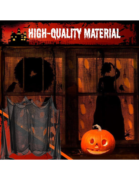 Tela Espeluznante de Halloween DealKits 1.2 x 6 m Decoración