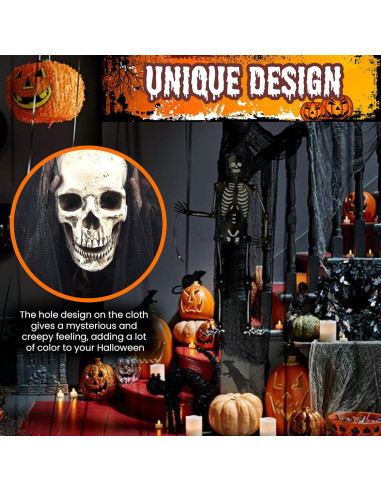 Tela Espeluznante de Halloween DealKits 1.2 x 6 m Decoración