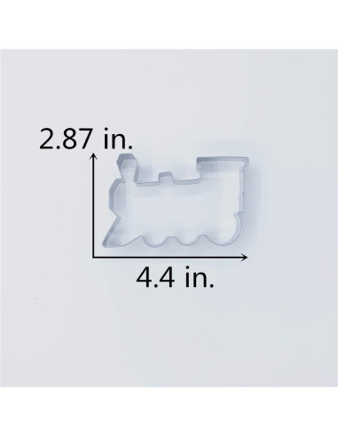 Cortador de Galletas de Tren LILIAO - Acero Inoxidable 11.2x7.4cm