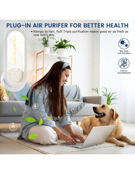 Purificador de Aire Enchufable TS-29 con Luz Nocturna