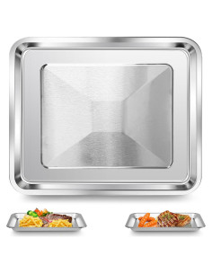 Bandeja de Acero Inoxidable para Freidora de Aire Cuisinart 28.7x24.6cm
