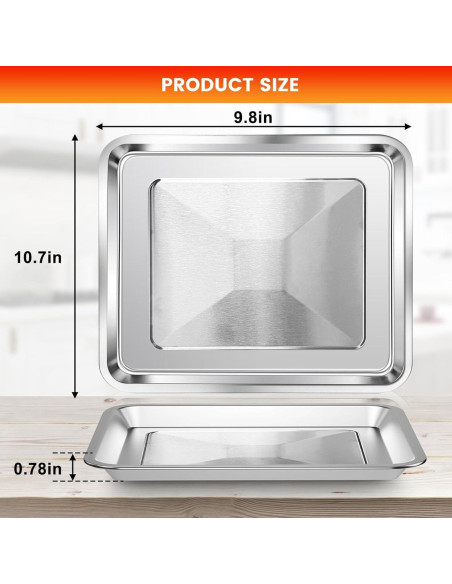 Bandeja de Acero Inoxidable para Freidora de Aire Cuisinart 28.7x24.6cm