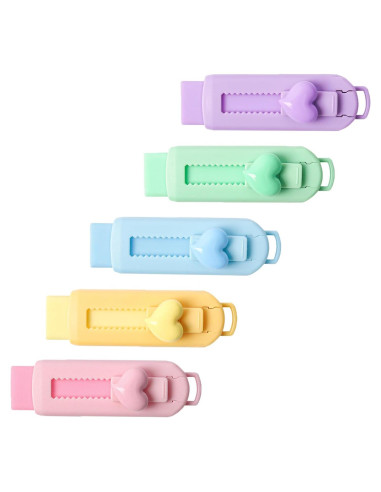 Paquete de 5 Gomas de Borrar Retráctiles LASUND - Alta Calidad