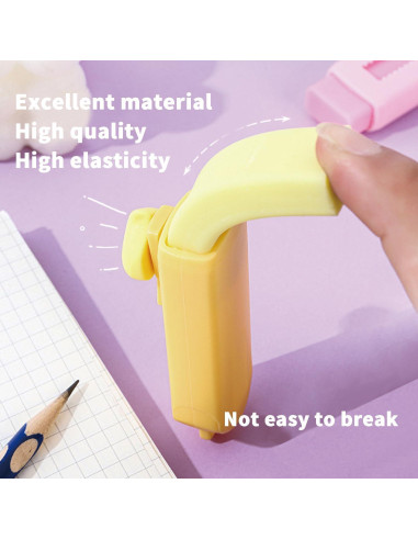 Paquete de 5 Gomas de Borrar Retráctiles LASUND - Alta Calidad