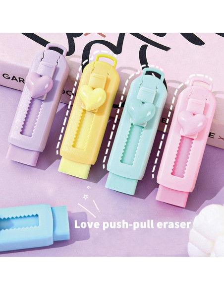 Paquete de 5 Gomas de Borrar Retráctiles LASUND - Alta Calidad