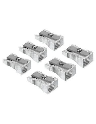 Afiladores de Lápiz Manuales PATIKIL, Paquete de 6, Metal