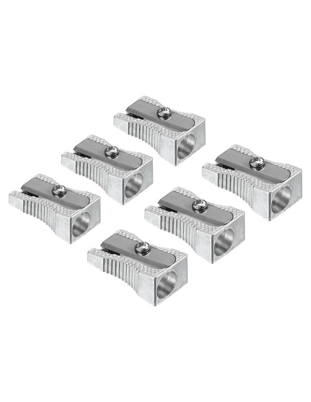 Afiladores de Lápiz Manuales PATIKIL, Paquete de 6, Metal