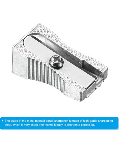 Afiladores de Lápiz Manuales PATIKIL, Paquete de 6, Metal