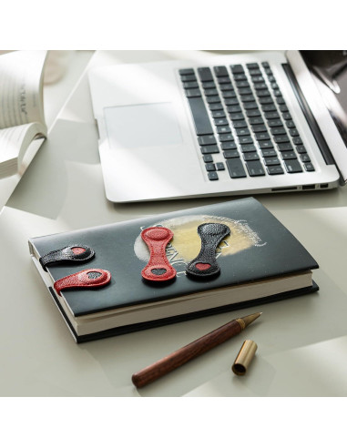 Marcadores de Páginas Magnéticos de Cuero Ovesmusl Corazón