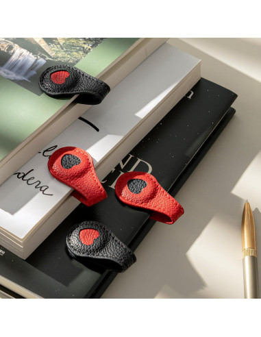 Marcadores de Páginas Magnéticos de Cuero Ovesmusl Corazón