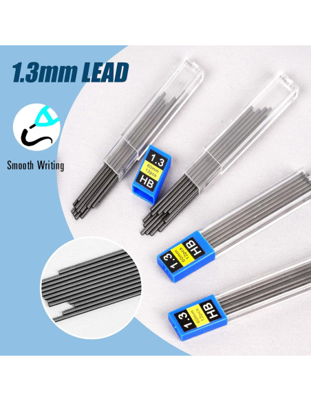 Juego de Lápices Mecánicos Aitikili 1.3mm con Recargas y Gomas