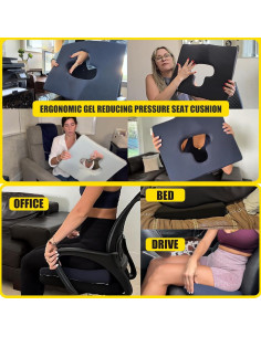 Cojín Ergonómico de Gel FoKon para Silla de Ruedas 45x38 cm 2