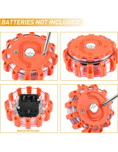 Luces de Emergencia LED Nilight 6 Pcs con Modos SOS y Base Magnética 2