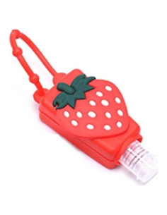 Botella de Viaje Dwuww Fresa 59 ml Recargable con Llavero