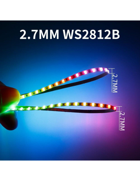 Tira LED WS2812B 1m 160 LEDs/m 2.7mm Ultra Estrecha DC5V