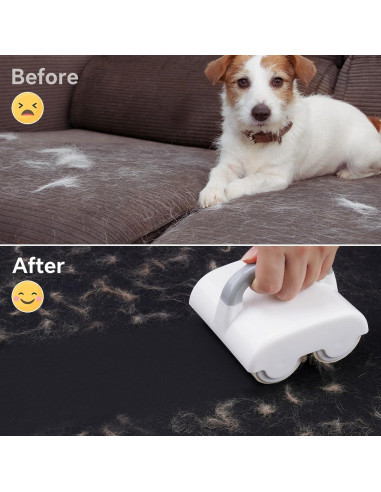 Rodillo Quitapelusas Doble NiHome con 4 Recambios, 90 Hojas