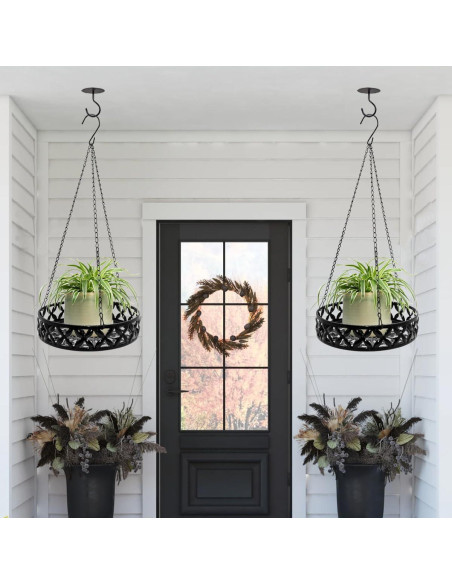 Soporte Colgante de Planta ARTORA Metal Negro 25cm x 80cm