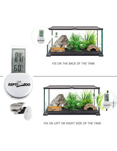 Termómetro e Higrómetro Digital REPTI ZOO para Reptiles