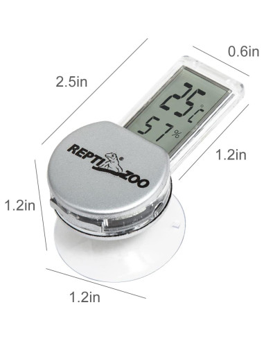 Termómetro e Higrómetro Digital REPTI ZOO para Reptiles